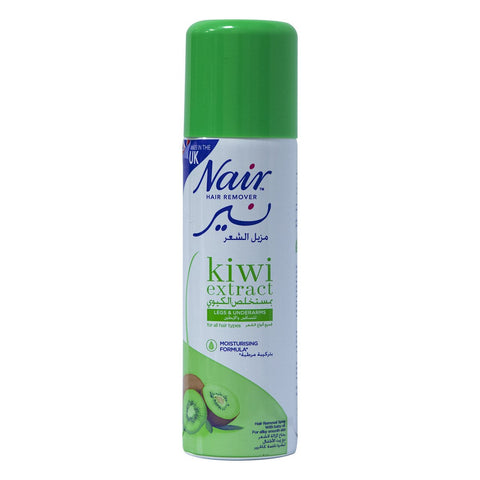 GETIT.QA- Qatar’s Best Online Shopping Website offers NAIR HAIR REMOVAL SPRAY WITH BABY OIL 200ML at the lowest price in Qatar. Free Shipping & COD Available!