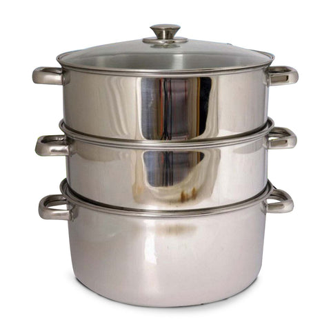 GETIT.QA- Qatar’s Best Online Shopping Website offers VINOD STAINLESS STEEL STEAMER 3TIER 20CM at the lowest price in Qatar. Free Shipping & COD Available!