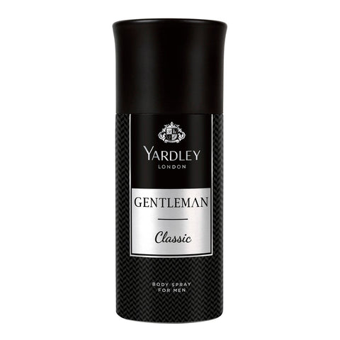 GETIT.QA- Qatar’s Best Online Shopping Website offers YARDLEY BODY SPRAY FOR MEN GENTLEMAN CLASSIC 150 ML at the lowest price in Qatar. Free Shipping & COD Available!