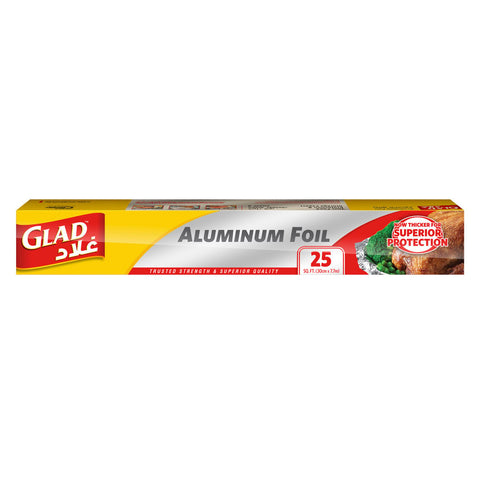 GETIT.QA- Qatar’s Best Online Shopping Website offers GLAD ALUMINUM FOIL SIZE 30CM X 7.7M 25 SQ. FT. 1PC at the lowest price in Qatar. Free Shipping & COD Available!