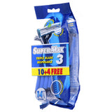 GETIT.QA- Qatar’s Best Online Shopping Website offers SUPERMAX MEN DISPOSABLE TRIPLE BLADE 10 + 4 at the lowest price in Qatar. Free Shipping & COD Available!