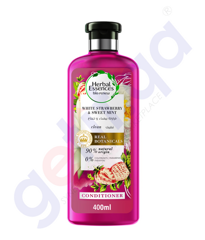 BUY HERBAL ESSENCES WHITE STRAWBERRY AND SWEET MINT CONDITIONER 400ML IN QATAR | HOME DELIVERY WITH COD ON ALL ORDERS ALL OVER QATAR FROM GETIT.QA