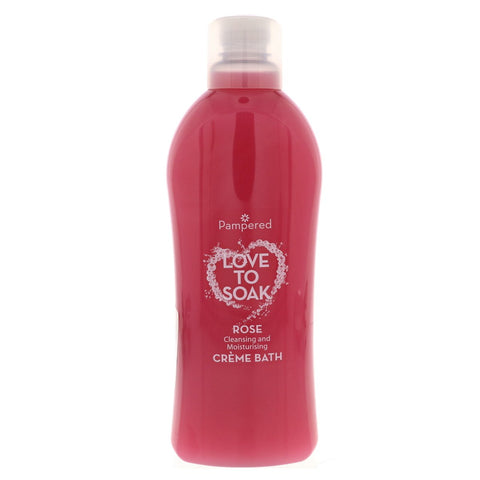 GETIT.QA- Qatar’s Best Online Shopping Website offers PAMPERED LOVE TO SOAK ROSE CREME BATH 1 LITRE at the lowest price in Qatar. Free Shipping & COD Available!