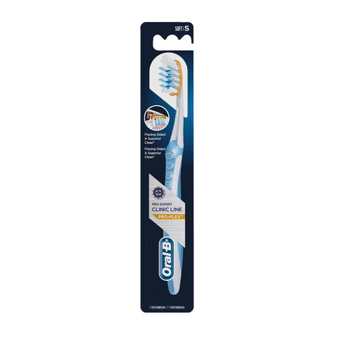 GETIT.QA- Qatar’s Best Online Shopping Website offers ORAL-B PRO-EXPERT CLINIC LINE PRO-FLEX SOFT MANUAL TOOTHBRUSH ASSORTED COLOR 1 PC at the lowest price in Qatar. Free Shipping & COD Available!
