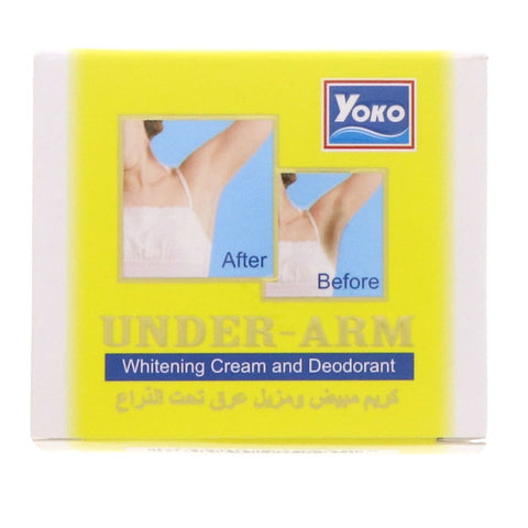 GETIT.QA- Qatar’s Best Online Shopping Website offers YOKO UNDER ARM WHITENING CREAM AND DEODORANT 50 G at the lowest price in Qatar. Free Shipping & COD Available!