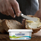 GETIT.QA- Qatar’s Best Online Shopping Website offers LURPAK SPREADABLE BUTTER UNSALTED WITH OLIVE OIL 250 G at the lowest price in Qatar. Free Shipping & COD Available!