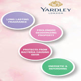 GETIT.QA- Qatar’s Best Online Shopping Website offers YARDLEY BODY SPRAY FEATHER ETERNAL FOR WOMEN-- 150 ML at the lowest price in Qatar. Free Shipping & COD Available!