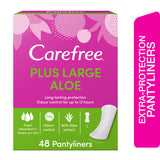 GETIT.QA- Qatar’s Best Online Shopping Website offers CAREFREE PANTY LINERS PLUS LARGE ALOE 48 PCS at the lowest price in Qatar. Free Shipping & COD Available!