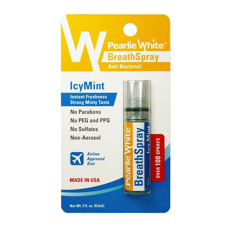 GETIT.QA- Qatar’s Best Online Shopping Website offers PEARLIE WHITE BREATH SPRAY ICY MINT 8.5 ML at the lowest price in Qatar. Free Shipping & COD Available!
