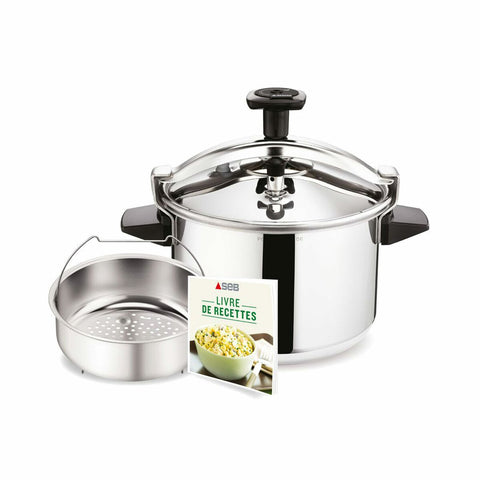 GETIT.QA- Qatar’s Best Online Shopping Website offers TEFAL SEB AUTHENTIC STAINLESS STEEL PRESSURE COOKER P0530734 6LTR at the lowest price in Qatar. Free Shipping & COD Available!