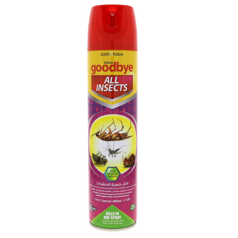 GETIT.QA- Qatar’s Best Online Shopping Website offers GOODBYE INSTANT KILL ALL INSECTS 400 ML
 at the lowest price in Qatar. Free Shipping & COD Available!