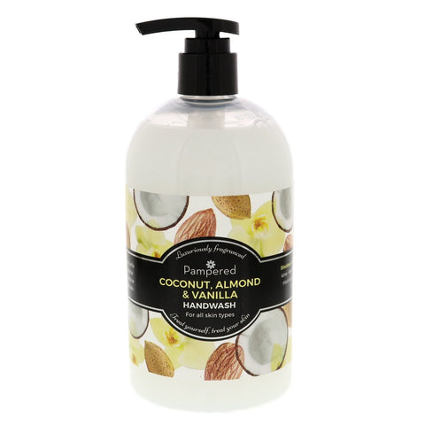 GETIT.QA- Qatar’s Best Online Shopping Website offers PAMPERED COCONUT-- ALMOND & VANILLA HANDWASH 500 ML at the lowest price in Qatar. Free Shipping & COD Available!