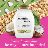 GETIT.QA- Qatar’s Best Online Shopping Website offers OGX SHAMPOO NOURISHING + COCONUT MILK 385 ML at the lowest price in Qatar. Free Shipping & COD Available!