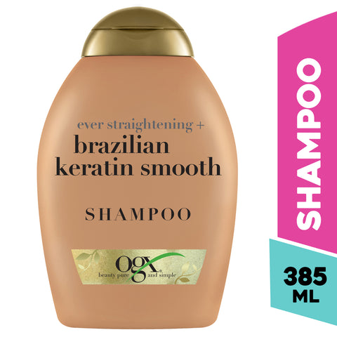 OGX Shampoo Ever Straightening + Keratin Smooth 385 ml - GETIT.QA