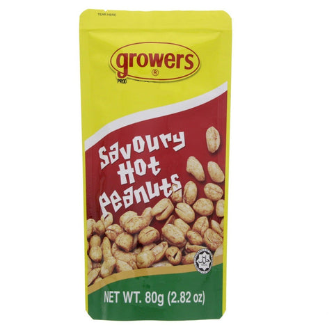 GETIT.QA- Qatar’s Best Online Shopping Website offers GROWERS SAVOURY HOT PEANUTS 80 G at the lowest price in Qatar. Free Shipping & COD Available!