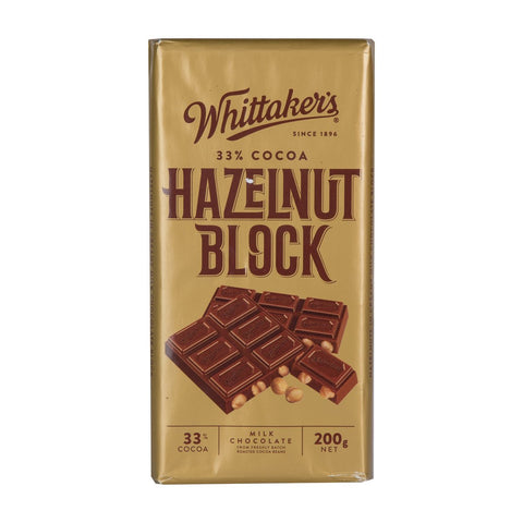 GETIT.QA- Qatar’s Best Online Shopping Website offers WHITTAKER'S HAZELNUT BLOCK MILK CHOCOLATE 200 G at the lowest price in Qatar. Free Shipping & COD Available!