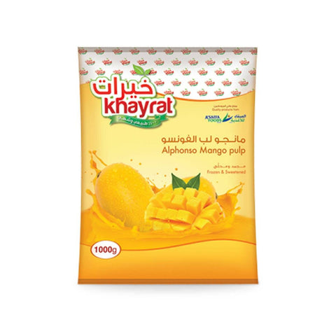 GETIT.QA- Qatar’s Best Online Shopping Website offers KHAYRAT ALPHONSO MANGO PULP1KG at the lowest price in Qatar. Free Shipping & COD Available!