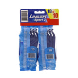 GETIT.QA- Qatar’s Best Online Shopping Website offers LASER DISPOSABLE RAZOR SPORT 2 10+10 at the lowest price in Qatar. Free Shipping & COD Available!