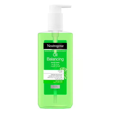 Neutrogena Oil Balancing Facial Wash with Lime For Oily Skin 200 ml - GETIT.QA