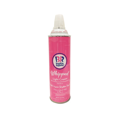GETIT.QA- Qatar’s Best Online Shopping Website offers BASKIN ROBBINS WHIPPED LIGHT CREAM 425 G at the lowest price in Qatar. Free Shipping & COD Available!
