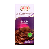 GETIT.QA- Qatar’s Best Online Shopping Website offers VALOR MILK CHOCOLATE WITH NO ADDED SUGAR 100 G at the lowest price in Qatar. Free Shipping & COD Available!