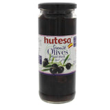 GETIT.QA- Qatar’s Best Online Shopping Website offers HUTESA SPANISH PITTED BLACK OLIVES 212 G at the lowest price in Qatar. Free Shipping & COD Available!