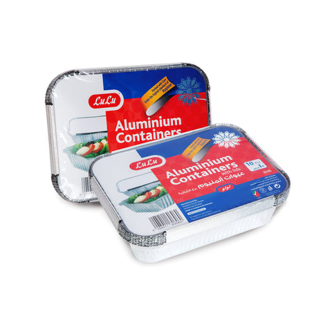 GETIT.QA- Qatar’s Best Online Shopping Website offers LULU ALUMINIUM CONTAINER + LID 83185 2 X 10PCS at the lowest price in Qatar. Free Shipping & COD Available!