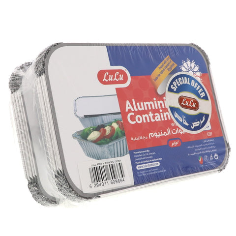 GETIT.QA- Qatar’s Best Online Shopping Website offers LULU ALUMINIUM CONTAINERS WITH LIDS 2 X 10PCS at the lowest price in Qatar. Free Shipping & COD Available!