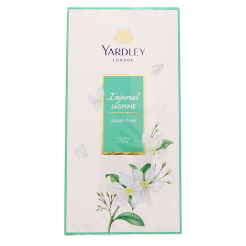 GETIT.QA- Qatar’s Best Online Shopping Website offers YARDLEY IMPERIAL JASMINE LUXURY SOAP 3 X 100 G at the lowest price in Qatar. Free Shipping & COD Available!