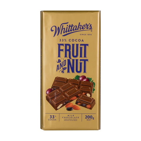 GETIT.QA- Qatar’s Best Online Shopping Website offers WHITTAKER'S FRUIT AND NUT MILK CHOCOLATE 200 G at the lowest price in Qatar. Free Shipping & COD Available!