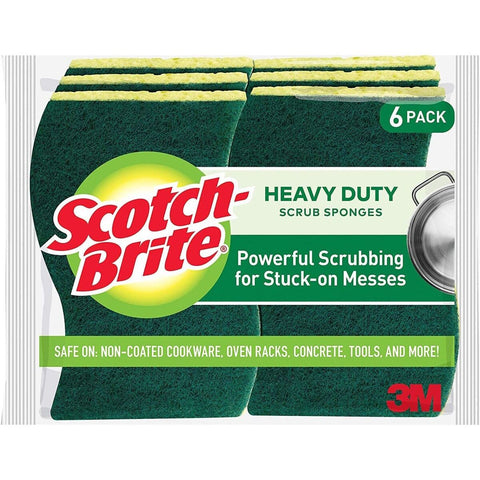 GETIT.QA- Qatar’s Best Online Shopping Website offers SCOTCH BRITE HEAVY DUTY SCRUB SPONGE SIZE 114MM X 68MM X 15MM 6 PCS
 at the lowest price in Qatar. Free Shipping & COD Available!