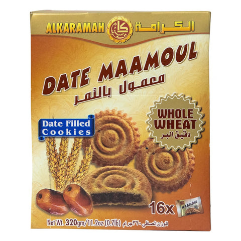 GETIT.QA- Qatar’s Best Online Shopping Website offers Al Karamah Date Maamoul Whole Wheat Date Filled Cookies 20g at lowest price in Qatar. Free Shipping & COD Available!