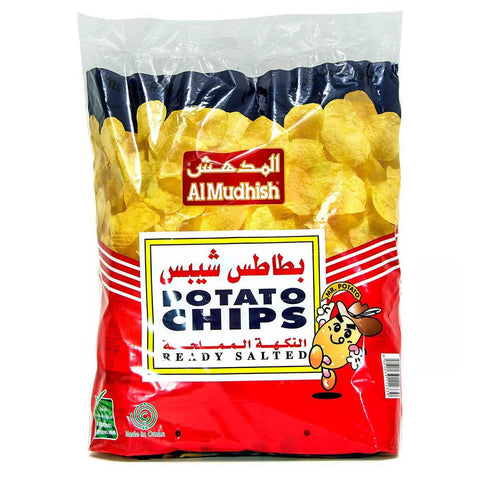 GETIT.QA- Qatar’s Best Online Shopping Website offers Al Mudhish Potato Chips Ready Salted, 24 x 15 g at lowest price in Qatar. Free Shipping & COD Available!