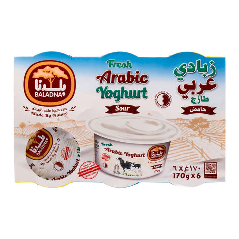 GETIT.QA- Qatar’s Best Online Shopping Website offers Baladna Arabic Yoghurt Sour 6 x 170g at lowest price in Qatar. Free Shipping & COD Available!