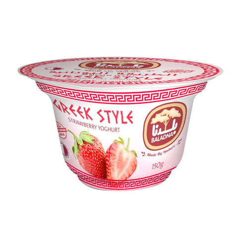 GETIT.QA- Qatar’s Best Online Shopping Website offers Baladna Greek Style Strawberry Yoghurt 150 g at lowest price in Qatar. Free Shipping & COD Available!