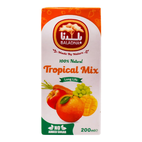 GETIT.QA- Qatar’s Best Online Shopping Website offers Baladna Long Life Tropical Mix Juice 200ml at lowest price in Qatar. Free Shipping & COD Available!