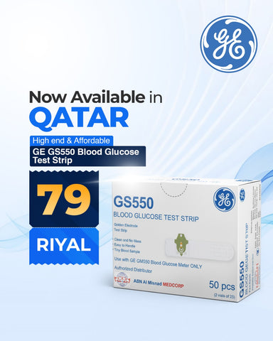 GETIT.QA- Qatar’s Best Online Shopping Website offers GE GS550 BLOOD GLUCOSE TEST STRIP (50’s) at the lowest price in Qatar. Free Shipping & COD Available!