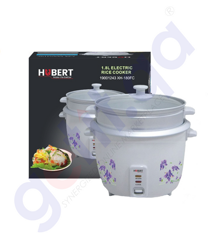 BUY HUBERT RICE COOKER 1.8 LTR HB- RC202 IN QATAR | HOME DELIVERY WITH COD ON ALL ORDERS ALL OVER QATAR FROM GETIT.QA