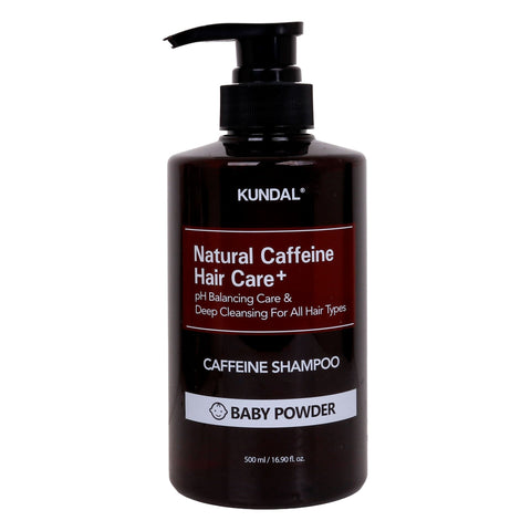 GETIT.QA- Qatar’s Best Online Shopping Website offers Kundal Natural Caffeine Hair Care + Caffeine Shampoo Baby Powder 500 ml at the lowest price in Qatar. Free Shipping & COD Available!