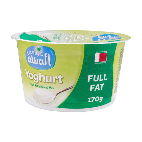 GETIT.QA- Qatar’s Best Online Shopping Website offers Awafi Plain Yoghurt Full Fat 170g at lowest price in Qatar. Free Shipping & COD Available!