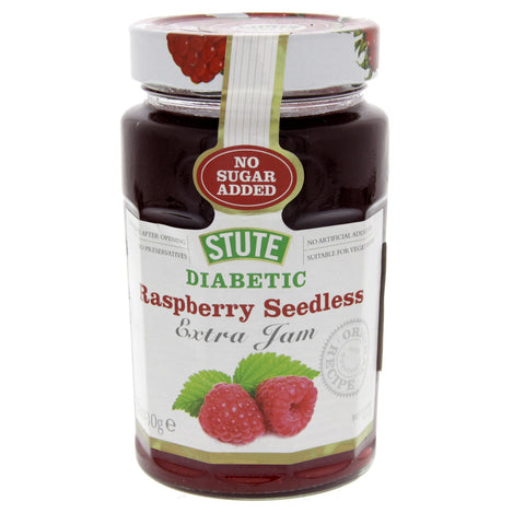 GETIT.QA- Qatar’s Best Online Shopping Website offers STUTE DIABETIC RASPBERRY SEEDLESS EXTRA JAM 430 G at the lowest price in Qatar. Free Shipping & COD Available!