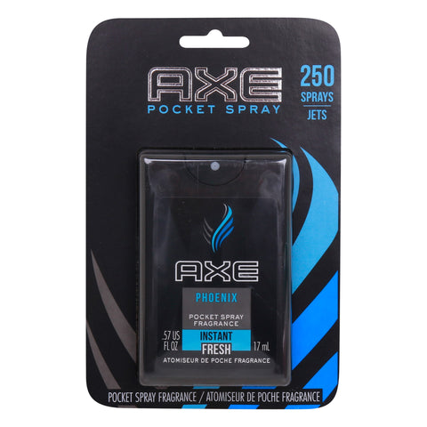 GETIT.QA- Qatar’s Best Online Shopping Website offers Axe Phoenix Pocket Spray Fragrance Instant Fresh 17 ml at the lowest price in Qatar. Free Shipping & COD Available!
