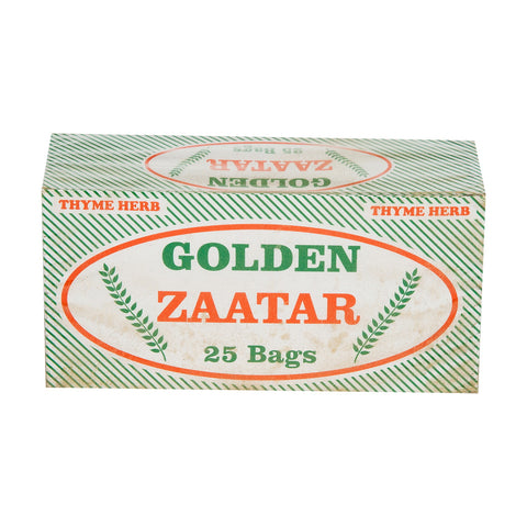 GETIT.QA- Qatar’s Best Online Shopping Website offers GOLDEN ZAATAR THYME HERB 25 TEABAGS at the lowest price in Qatar. Free Shipping & COD Available!