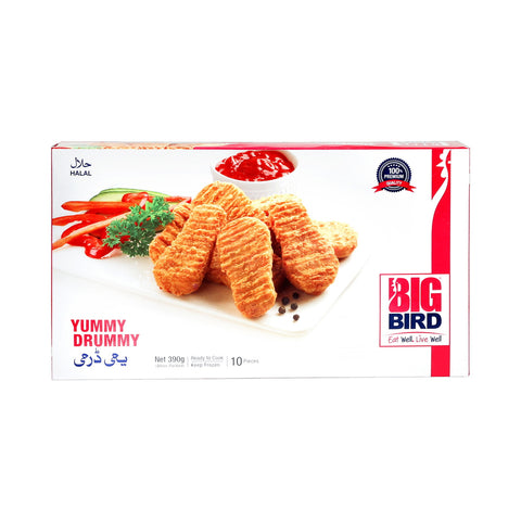 GETIT.QA- Qatar’s Best Online Shopping Website offers BIG BIRD CHICKEN YUMMY DRUMMY 390 G at the lowest price in Qatar. Free Shipping & COD Available!