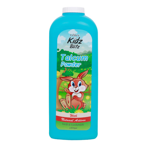 GETIT.QA- Qatar’s Best Online Shopping Website offers Leivy Kidz Blitz Talcum Powder with Natural Actives 500 g at the lowest price in Qatar. Free Shipping & COD Available!