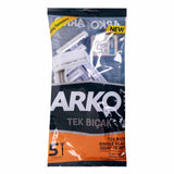 GETIT.QA- Qatar’s Best Online Shopping Website offers Arko Single Blade Razor Men 5 pcs at the lowest price in Qatar. Free Shipping & COD Available!