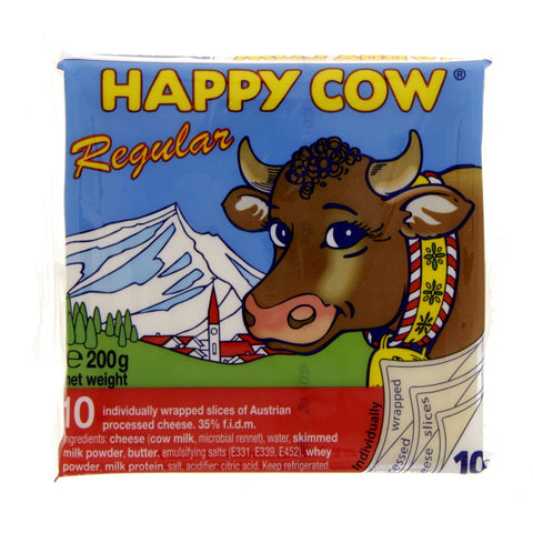 GETIT.QA- Qatar’s Best Online Shopping Website offers HAPPY COW REGULAR SLICED CHEESE 10 SLICES 200 G at the lowest price in Qatar. Free Shipping & COD Available!