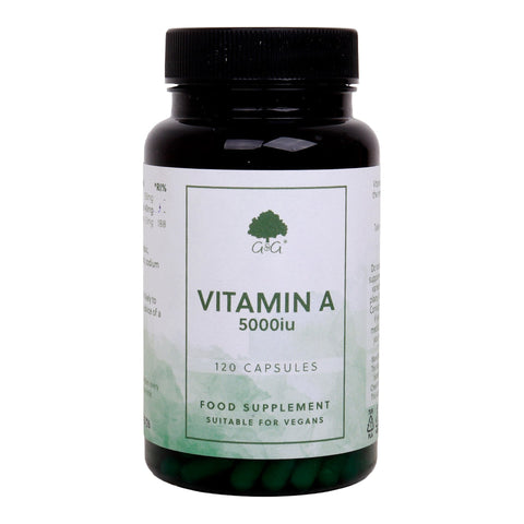 GETIT.QA- Qatar’s Best Online Shopping Website offers G &G Vitamin A 5000iu Vegan Food Supplement 120 Capsules at the lowest price in Qatar. Free Shipping & COD Available!