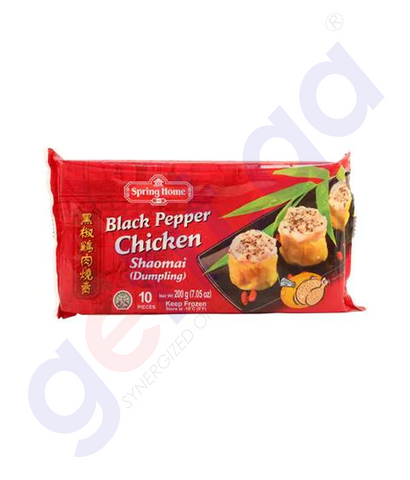 BUY SPRING HOME BLACK PEPPER CHICKEN SHAOMAI 200GMS IN QATAR | HOME DELIVERY WITH COD ON ALL ORDERS ALL OVER QATAR FROM GETIT.QA