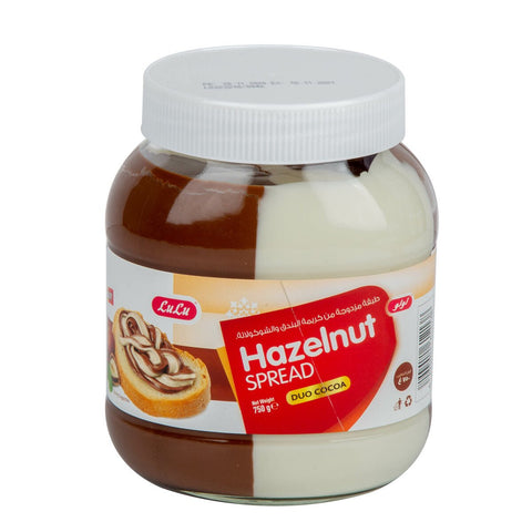 GETIT.QA- Qatar’s Best Online Shopping Website offers LULU DUO COCOA HAZELNUT SPREAD 750G at the lowest price in Qatar. Free Shipping & COD Available!